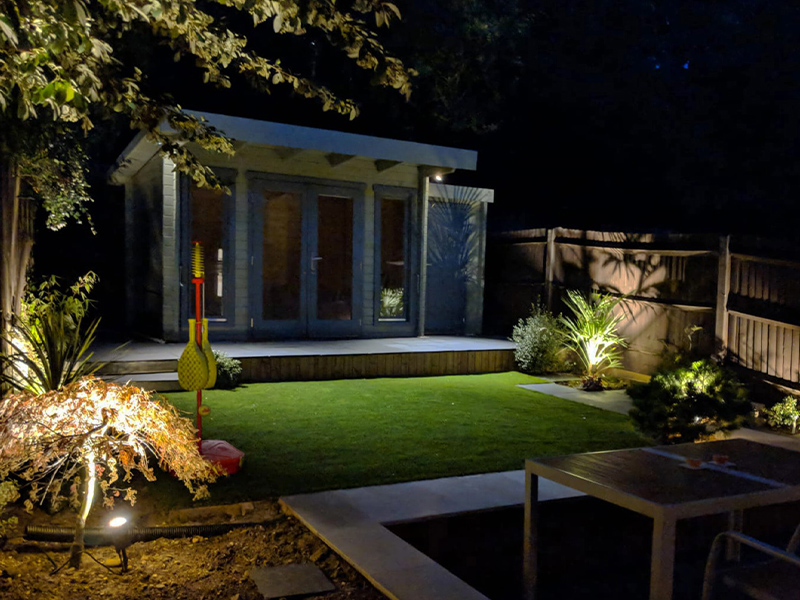 anti glare garden lighting in surrey